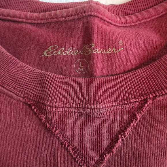 Eddie Bauer Maroon Crewneck Sweatshirt - Picture 2 of 10